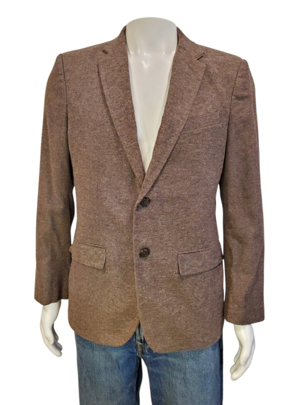 BANANA REPUBLIC Tailored Blazer Slim Fit Men's Brown 100% Cotton SZ 40